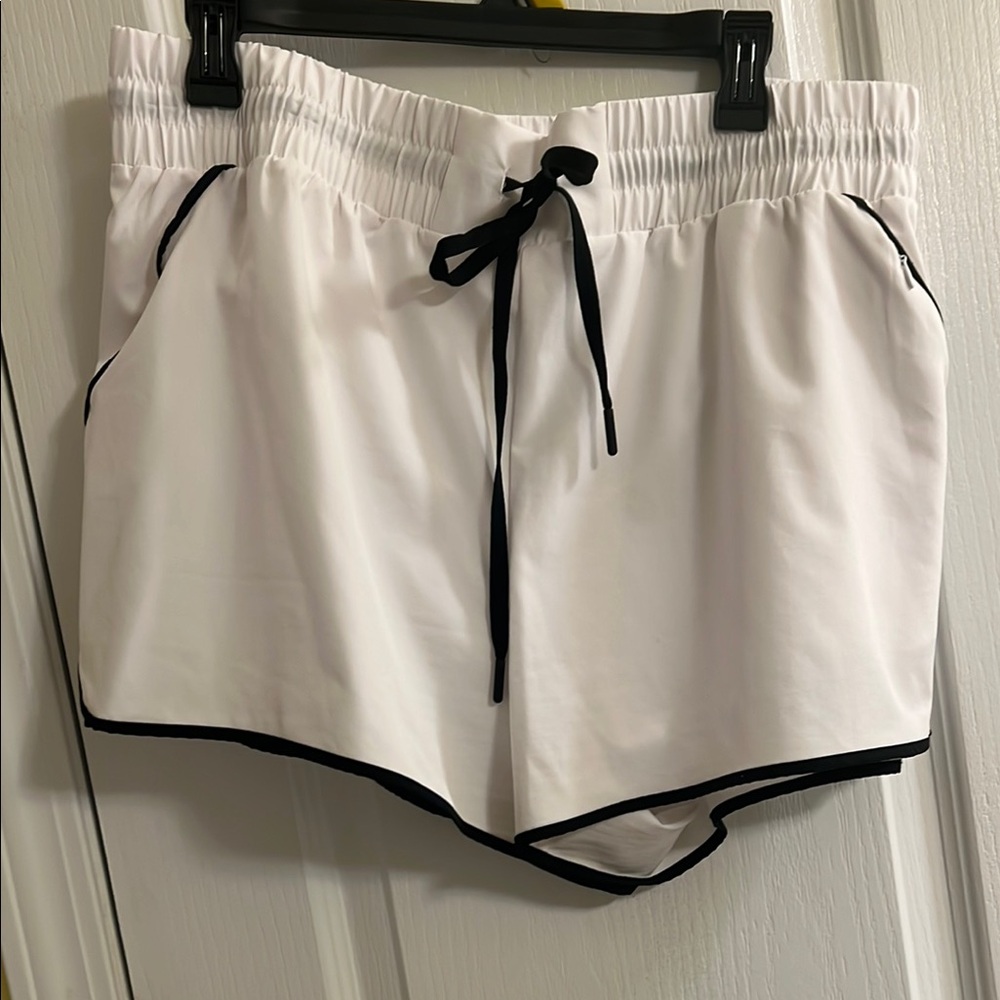 Women's White Shorts with Black Trim NEW!!!